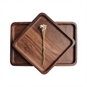Juego de Bandejas de Servir de Madera Grabadas, Ecológicas, Naturales, Portátiles, de Alta Calidad, Pulimentadas, 100% Duraderas, Aptas para Lavavajillas - Product Image 1