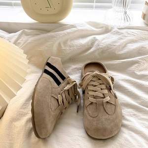 Chaussures en cuir à talons chaton ajourées, confortables, à bout pointu et talon bas, imperméables, pour hommes et femmes - Product Image 4