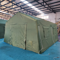Carpa Portátil Forerunner 600D de Algodón Oxford y PVC, Impermeable, para las Cuatro Estaciones, Grande, Táctica, de Emergencia, para Refugiados, Móvil