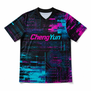 <span class=keywords><strong>Maillot</strong></span> de football à motif glitch cyberpunk, <span class=keywords><strong>maillot</strong></span> de football personnalisé à pixels numériques - Product Image 6
