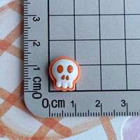 Aksesoris DIY Halloween Mini 1.5cm, Bahan Tengkorak Labu Setan, Aksesoris Resin Halloween Buatan Tangan dengan Lem Krim