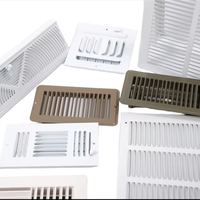 Grilles d'aération en alliage d'aluminium de style moderne pour meubles de sous-sol extérieurs, systèmes d'aération pour le bureau et la maison et l'hôtel