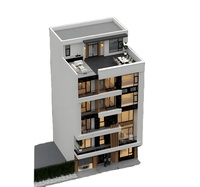 Edificio de Apartamentos Prefabricados de Lujo de 5 Pisos, Estructura de Acero Moderna, Vivienda de Varios Pisos para Uso Hotelero, Apartamentos Prefabricados para Hotel