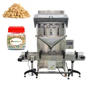 Mesin pengisi dan kemasan otomatis sekrup perangkat keras vertikal biji-bijian kecil pistachio garam kacang otomatis