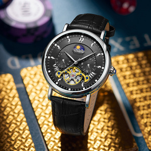 Montre mécanique exclusive pour homme personnalisée, design tourbillon, étanche, mouvement Miyota, cadran à aiguilles, couronne - Product Image 3