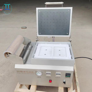 Petite taille alimentaire viande carte plateau scellant vide Film peau thermoformage emballage scellage Machine fabrication - Product Image 5