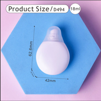 Tube cylindrique mini PP personnalisé de 15 ml pour baume à lèvres, fond de teint, brillant à lèvres, masque pour les lèvres, emballage pour rouge à lèvres et crème pour les yeux