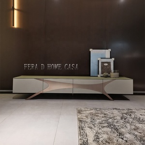 Luxury livingroom furniture modern design tv stand glass tv cabinet