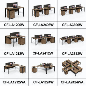 Meubles commerciaux Leqi, <span class=keywords><strong>bureau</strong></span> extensible personnalisé, écran moderne, chaise d'ordinateur, <span class=keywords><strong>armoire</strong></span>, poste de travail, 4/6 personnes, commerce extérieur - Product Image 4