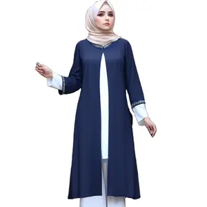 Newest fashion 2023 Muslim women blouse custom casual lady dress elegant long sleeve elegant beading office lady blouse