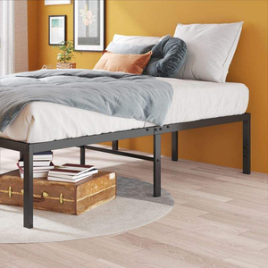 מסגרת מיטה מתכתית כפולה מודרנית ועמידה, קלה להרכבה, לשימוש בחדר שינה, דירה, מלון, בית ספר וסדנה - Product Image 6