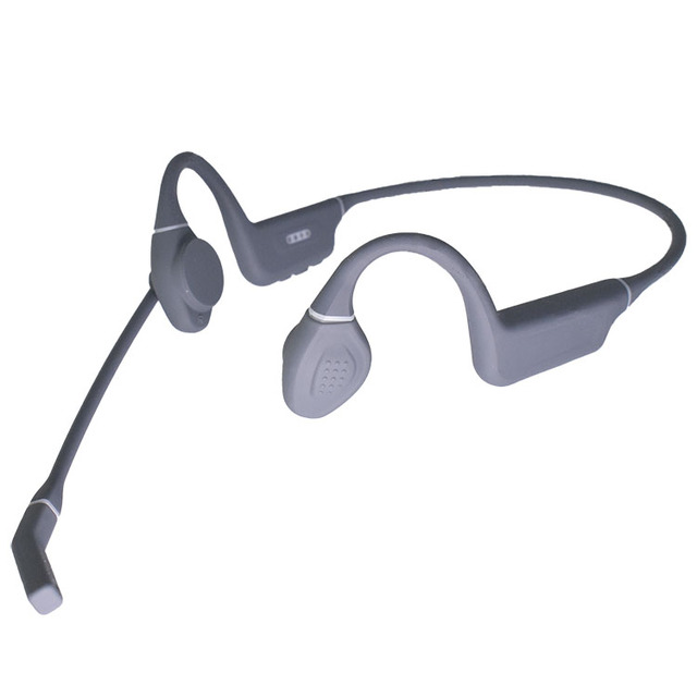 Bone Conduction PTT Headphone, Wireless Bluetooth Earphone with Mic for Walkie Talkie and POC APP