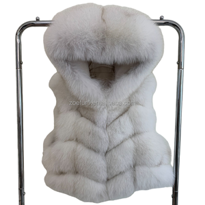 Chinese Factory Sale Good Price Women <strong>Ladies</strong> Faux Fur <strong>Hooded</strong> Winter Waistcoat Vest <strong>Gilet</strong> for Daily Life - Product Image 6