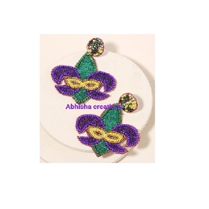 Pendientes Largos de Cuentas Hechos a Mano, Joyería de Cuentas de Colores para Mujer, Accesorios de Moda Bohemia Ligeros - Product Image 1