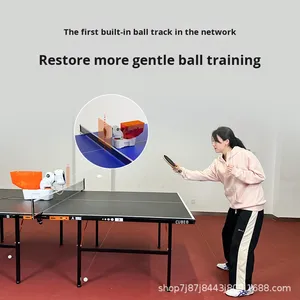 <span class=keywords><strong>Robot</strong></span> <span class=keywords><strong>de</strong></span> <span class=keywords><strong>tennis</strong></span> <span class=keywords><strong>de</strong></span> <span class=keywords><strong>table</strong></span> Pongbot Nova, portable, pour usage domestique, machine d'entraînement pour un seul joueur avec piste <span class=keywords><strong>de</strong></span> balles intégrée, en plastique - Product Image 3