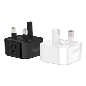 2 Chargeur double port <span class=keywords><strong>USB</strong></span> 5V2.4A Travel <span class=keywords><strong>12W</strong></span> Charger Universal Power Adapter UK Plug for Mobile Phone Charger - Product Image 5