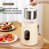 Mini-cuiseur de riz intelligent à commande tactile, cuve électrique compacte pour ragoûts et soupes, 1L, portable, pour le bureau, pour soupes et congee