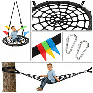 <span class=keywords><strong>Hamaca</strong></span> de Cuerda Plegable de Estilo Moderno para Exteriores, Tipo <span class=keywords><strong>Nido</strong></span> de Pájaro, para Niños, para Uso en Dormitorios - Product Image 3