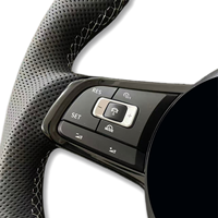 Maßgefertigtes Interieur für VW Golf 7 MK6 7 8 8.5 R R-Line GTI GTD GTE GLI DSG und manuelle Modelle, Lenkrad aus Kohlefaser