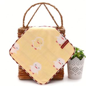25*25cm Square <b>Baby</b> Body Towel <b>Muslin</b> Burp <b>Cloth</b> Cute Kids Cartoon Hand Towel Gauze Handkerchief Bibs <b>Cloth</b> - Product Image 3