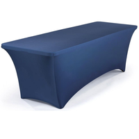 Housse de table rectangulaire extensible en polyester à thème anime pour tables pliantes standard Mariage