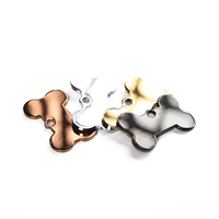 Placa de Identificación de Aluminio Anodizado en Blanco para Grabar, Etiquetas de Identificación para Mascotas, Perros, Gatos, Anillo con Nombre de Animal, Antipérdida, para Manualidades