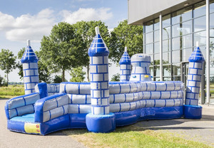 Tobogán personalizado, equipo de Parque de Atracciones inflable con <span class=keywords><strong>torre</strong></span> de escalada, parque de juegos suave inflable con alta calidad - Product Image 2