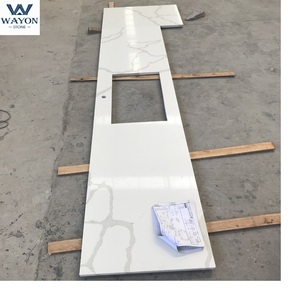 <span class=keywords><strong>Encimera</strong></span> <span class=keywords><strong>de</strong></span> Cuarzo Artificial Prefabricada con Diseño <span class=keywords><strong>de</strong></span> Carrera Calacatta Veins, <span class=keywords><strong>Precio</strong></span> <span class=keywords><strong>de</strong></span> <span class=keywords><strong>Encimera</strong></span> <span class=keywords><strong>de</strong></span> <span class=keywords><strong>Cocina</strong></span> <span class=keywords><strong>de</strong></span> Azulejos Chinos - Product Image 5
