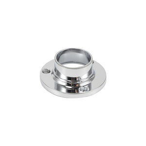 Wardrobe Clothes Rod 25mm Zinc Alloy Wall Mount Non Detachable Round Tube Support For Closet Storage - Product Image 2