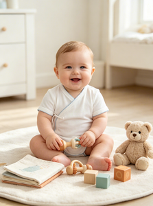 Custom Baby 100% Combed Cotton Short-sleeved Triangle Side-opening Onesie for <strong>Boys</strong> and Girls Baby <strong>Onsies</strong> - Product Image 5