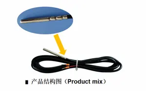 Yak Giao hàng nhanh NTC không thấm nước PT100 pt1000 thermistor kim loại đầu cảm biến nhiệt độ