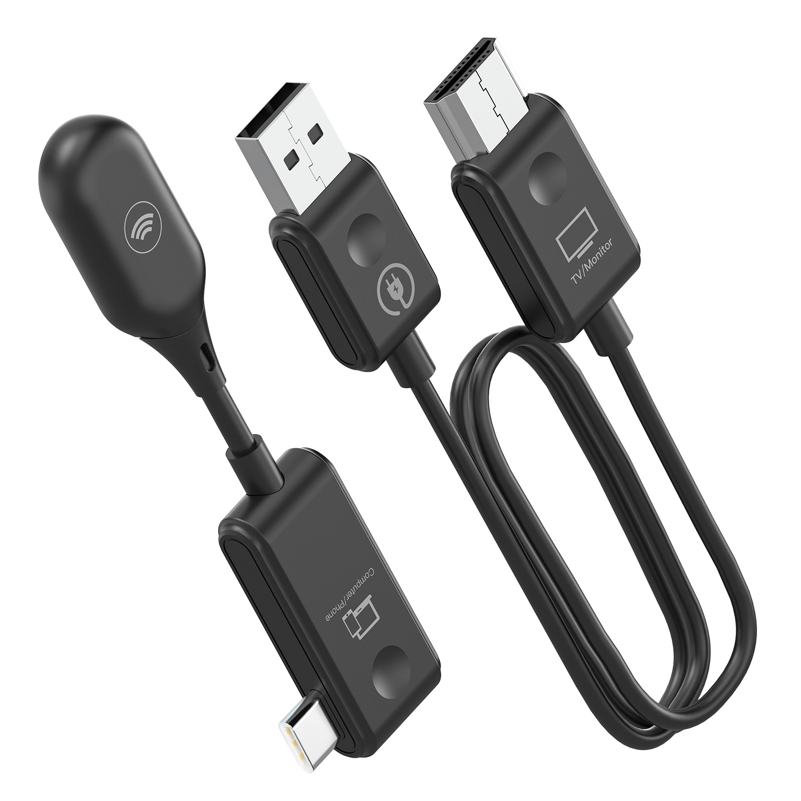 50 м беспроводной USB C передатчик HD MI приемник miracast dongle поддержка ноутбука мобильный телефон ПК ТВ видео 1080P