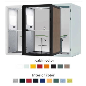 Salle de réunion insonorisée privée, cabine de réunion multi-personnes personnalisable, cabine téléphonique, espace de travail flexible à montage rapide - Product Image 6