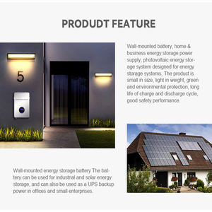 Настенный настенный домашний аккумулятор 5kwh 10kwh 48v Lifepo4 100ah 200ah литий-ионный аккумулятор для солнечной системы 150 - Product Image 4