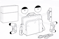 Étui de transport pour PS4, Slim, Pro, sac à bandoulière pour console, organisateur de rangement protecteur, accessoires de jeu