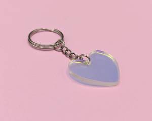 Óng ánh nhân đôi Holographic hình trái tim Keychain đầy màu sắc dễ thương mới Lạ Cầu Vồng niềm tự hào Keychain Quà Tặng nhựa acrylic <span class=keywords><strong>Keyring</strong></span> - Product Image 5
