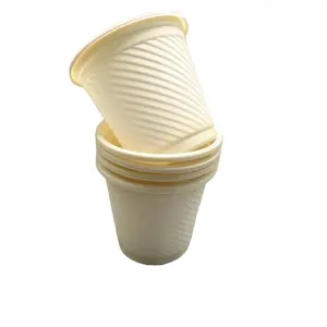 Bicchieri biodegradabili eco-friendly personalizzabili da 130ml (5oz) monouso tazza di plastica gelato usa e getta pp