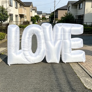 Letras inflables gigantes personalizadas con luces LED RGB, letras del alfabeto con la palabra LOVE, accesorio para ceremonias <span class=keywords><strong>de</strong></span> boda, aniversarios, fiestas y compromisos. - Product Image 5