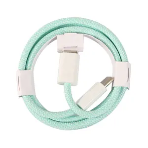 New Nylon Braided 60W PD Type c to Type c Cable For iPhone 15 Pro Max USB2.0 Fast Charging USB C Data Cable