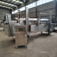 Nouvelle ligne de production industrielle automatique de friture pour falafels, boulettes de poulet et sandwichs de restauration rapide