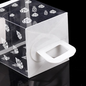 Boîte d'emballage alimentaire de gâteau Pop <span class=keywords><strong>en</strong></span> plastique de taille personnalisée avec poignée emballage d'échantillon gratuit transparent PVC personnalisé OEM Gift & Craft - Product Image 4