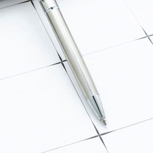 New 1.0Mm Stainless Steel Color Custom Logo Hotel & Bank Business Gift Twist-Action Metal Ballpoint <b>Pen</b> - Product Image 3