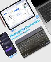 Teclado Inalámbrico Delgado Universal de 10 Pulgadas con Logotipo Personalizado, Mini Teclado Bluetooth para iPad y HP 830 G5
