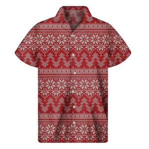 Fitspi Factory Direct 3D digitale stampato natale Casual camicia da <span class=keywords><strong>uomo</strong></span> maglietta all'ingrosso personalizzabile - Product Image 2