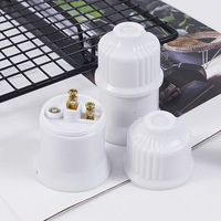 Douille de lampe en plastique épaissie 27 mm E27 à vis, support de suspension pour éclairage domestique, écologique et économe en énergie