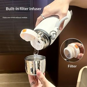 Gourde isotherme sous vide en acier inoxydable 316 grande capacité pour homme, portable, anti-chute, avec lanière, pour boisson directe, 6-12 - Product Image 3