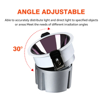 Ushine Anti-éblouissement Design Store Home Hotel Office Round 5W 10W 15W Spot LED encastré au plafond