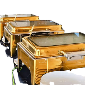Matériel de Restauration <span class=keywords><strong>Buffet</strong></span> de Qualité Mariage de Luxe Chauffe-Plat de Luxe Mariage Chafing Dish en Promotion - Product Image 4
