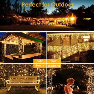 Guirlande lumineuse LED PVC d'extérieur professionnelle, blanc chaud, 24 prises, pour sapin de Noël, fabriquée en usine - Product Image 4