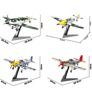 Kit de modèle d'<span class=keywords><strong>avion</strong></span> de chasse de la Seconde Guerre mondiale F4u Corsair, <span class=keywords><strong>avion</strong></span> P38, P-51 Mustang, Bf 109, briques de construction d'<span class=keywords><strong>avion</strong></span> de guerre, jouet de construction - Product Image 3
